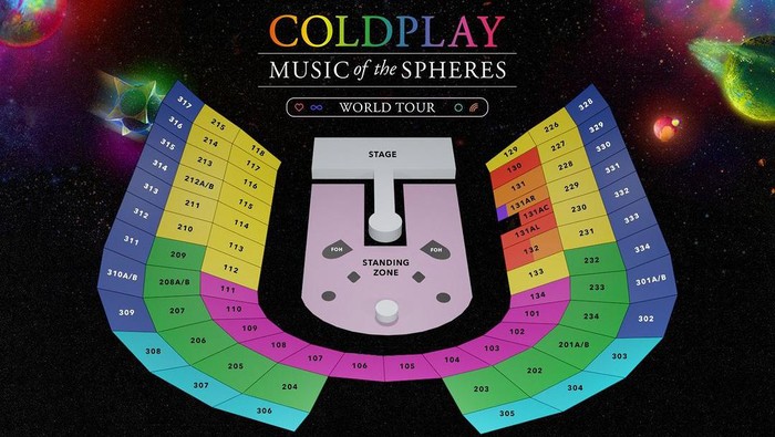 Stage konser Coldplay (ist)